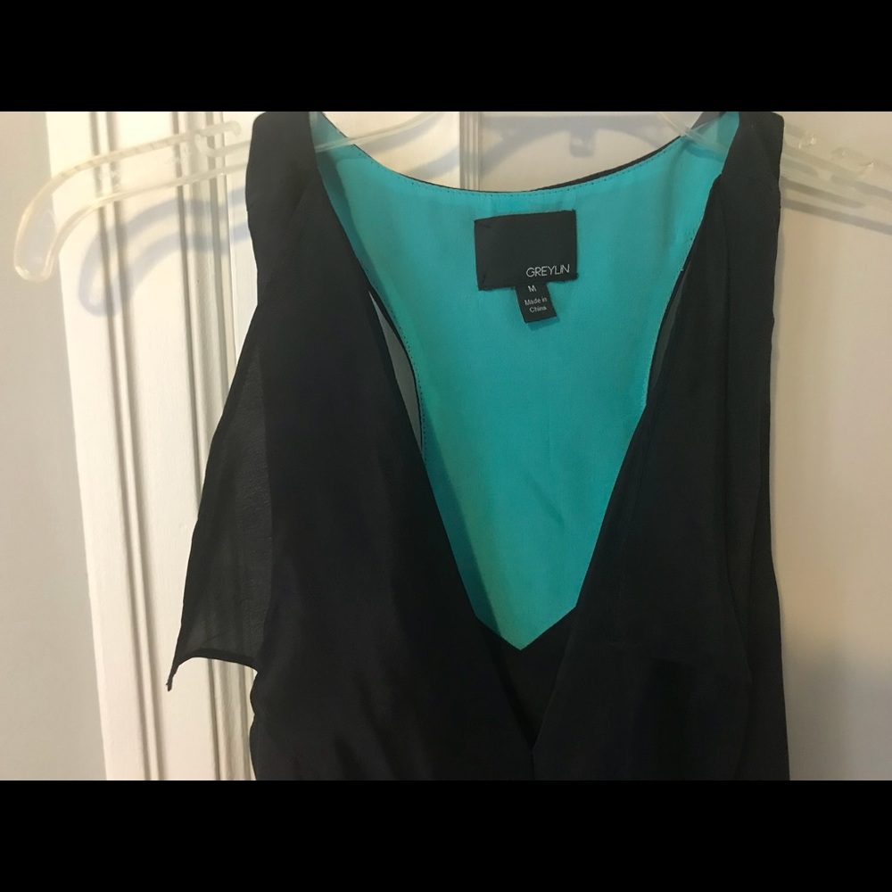 Greylin Ruffle Front Mini Dress - Picture 2 of 3